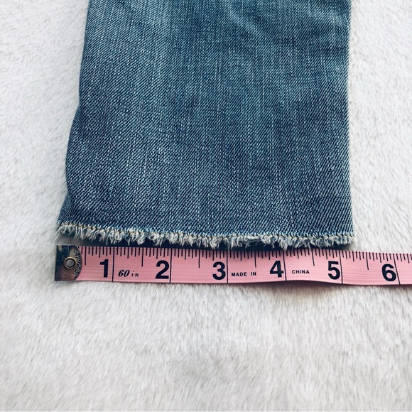 Mossimo, Boyfriend Crop Jeans, Hand-painted Back Pockets, Size 2 - Picture 14 of 14